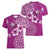 Cook Islands Women V-Neck T-Shirt Fandango Hibiscus And Stars
