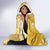 Cook Islands Hooded Blanket Yellow Hibiscus And Stars