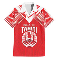 Custom Tahiti Football Family Matching Mermaid Dress and Hawaiian Shirt Coat Of Arms Polynesian Tribal Pattern