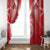 Tahiti Football Window Curtain Coat Of Arms Polynesian Tribal Pattern