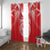Tahiti Football Window Curtain Coat Of Arms Polynesian Tribal Pattern