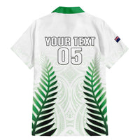 Custom New Zealand Fern Football Family Matching Mermaid Dress and Hawaiian Shirt Simple Style