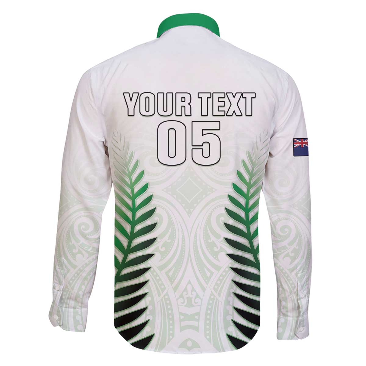 Custom New Zealand Fern Football Family Matching Off The Shoulder Long Sleeve Dress and Hawaiian Shirt Simple Style