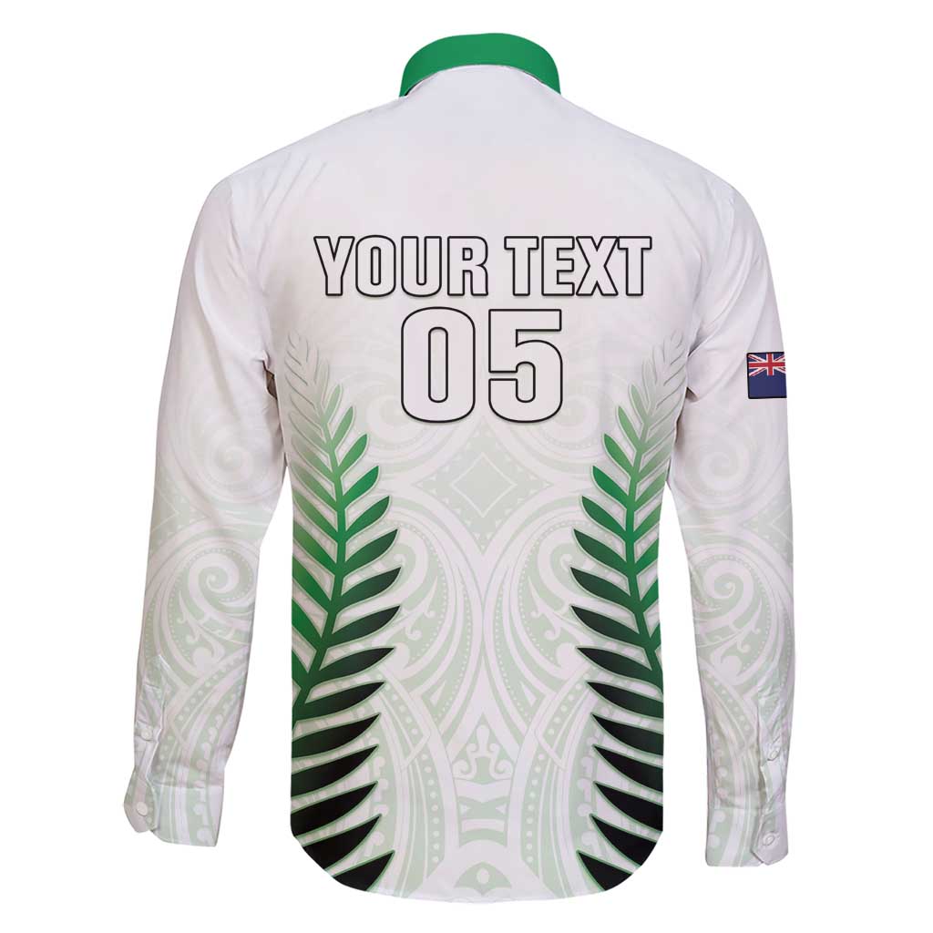 Custom New Zealand Fern Football Family Matching Short Sleeve Bodycon Dress and Hawaiian Shirt Simple Style