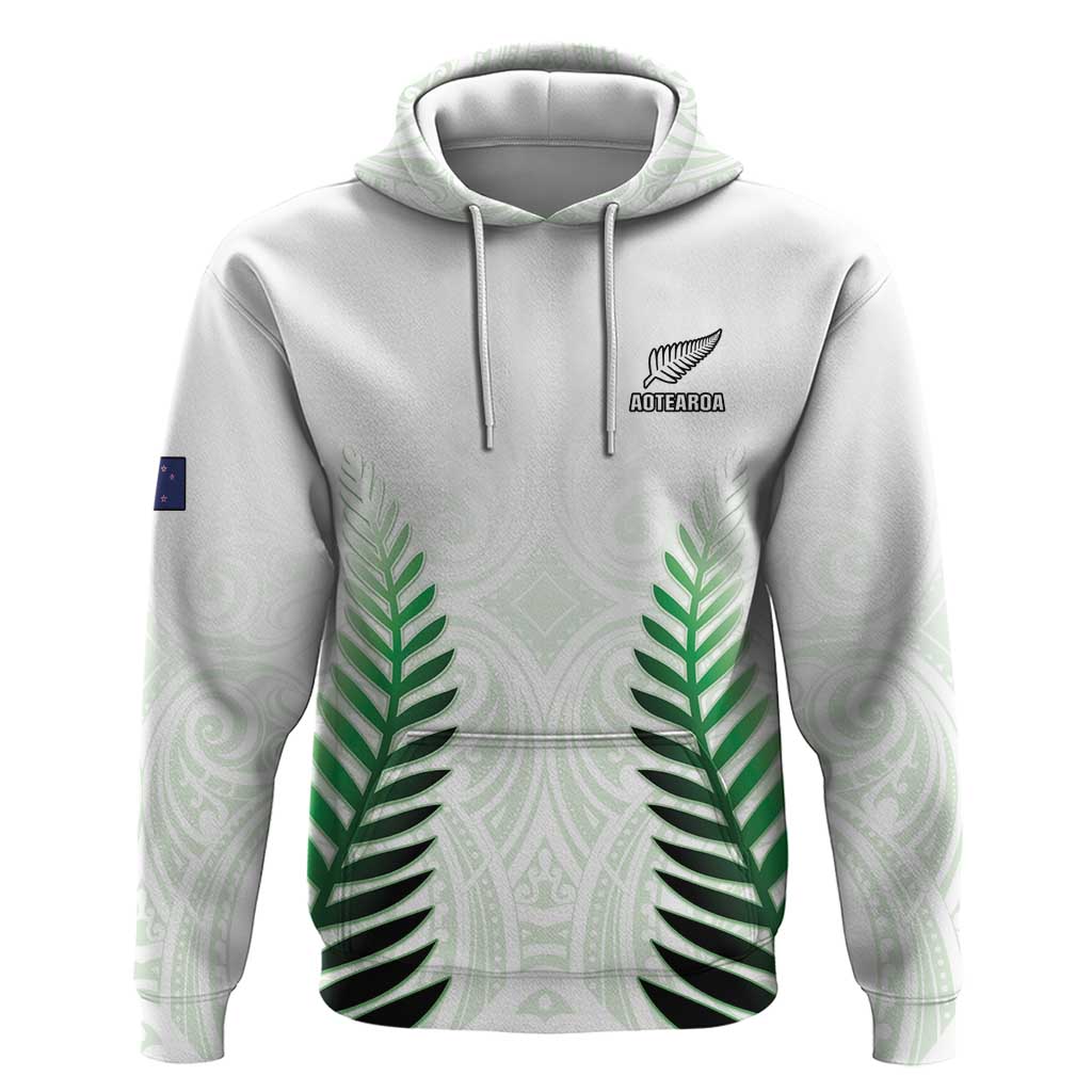 Custom New Zealand Fern Football Hoodie Simple Style