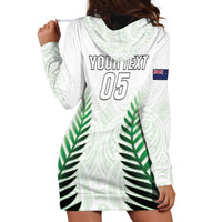 Custom New Zealand Fern Football Hoodie Dress Simple Style LT05 - Polynesian Pride