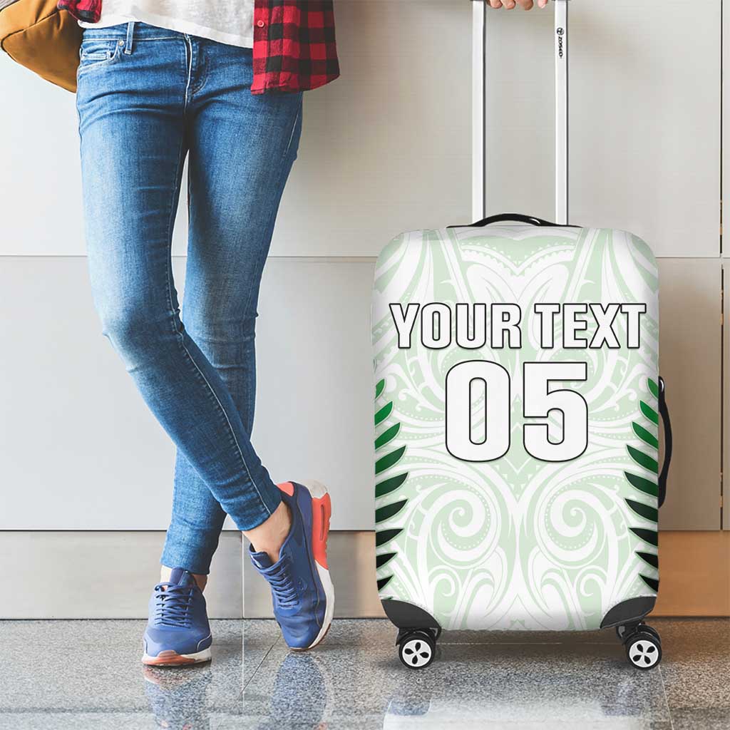 Custom New Zealand Fern Football Luggage Cover Simple Style