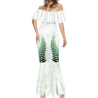Custom New Zealand Fern Football Mermaid Dress Simple Style LT05 - Polynesian Pride
