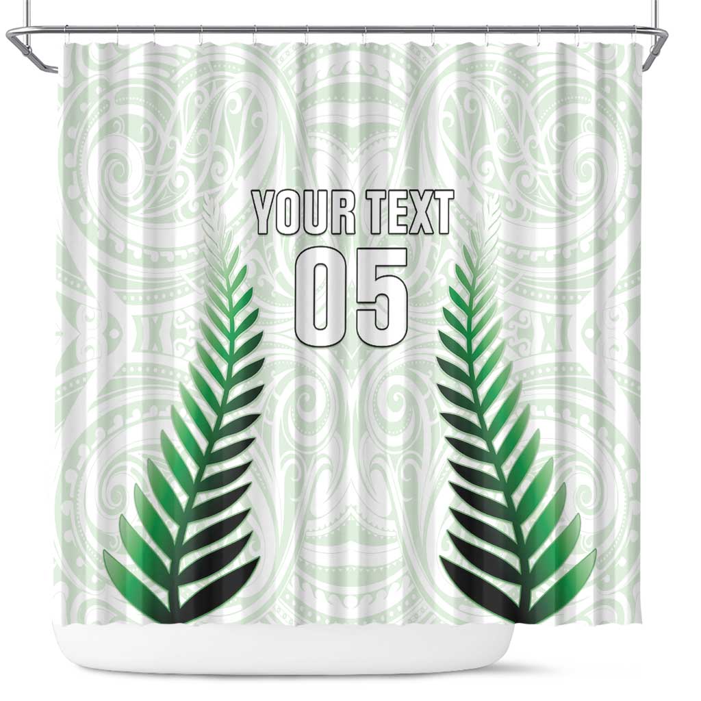 Custom New Zealand Fern Football Shower Curtain Simple Style
