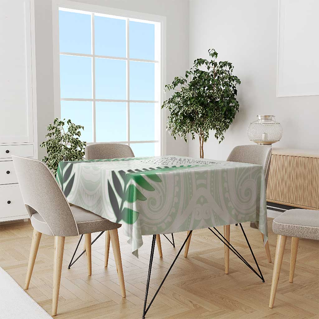 Custom New Zealand Fern Football Tablecloth Simple Style