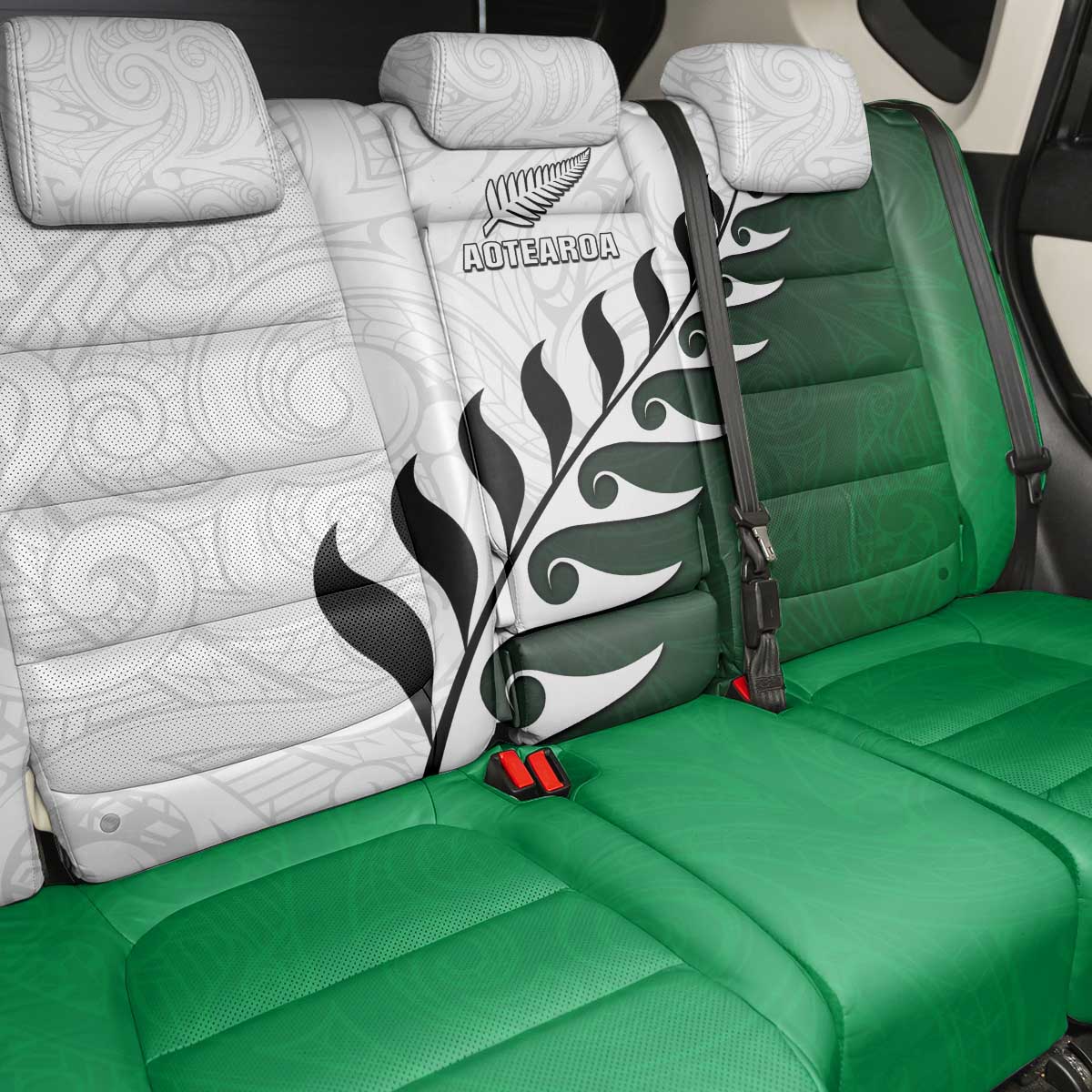 New Zealand Football Back Car Seat Cover Go Aotearoa