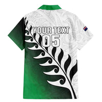 Custom New Zealand Football Family Matching Mermaid Dress and Hawaiian Shirt Go Aotearoa