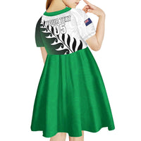 Custom New Zealand Football Kid Short Sleeve Dress Go Aotearoa