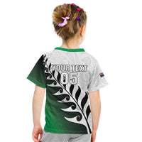 Custom New Zealand Football Kid T Shirt Go Aotearoa