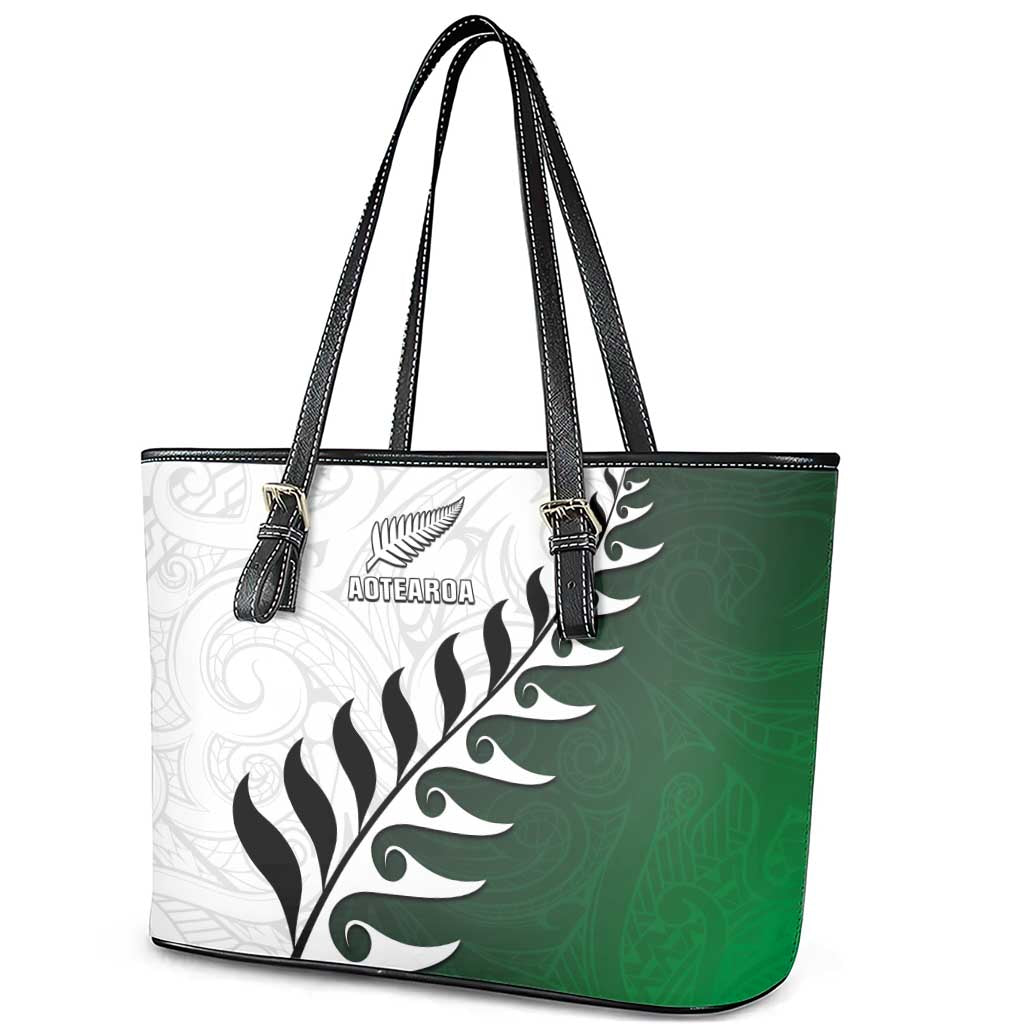 New Zealand Football Leather Tote Bag Go Aotearoa