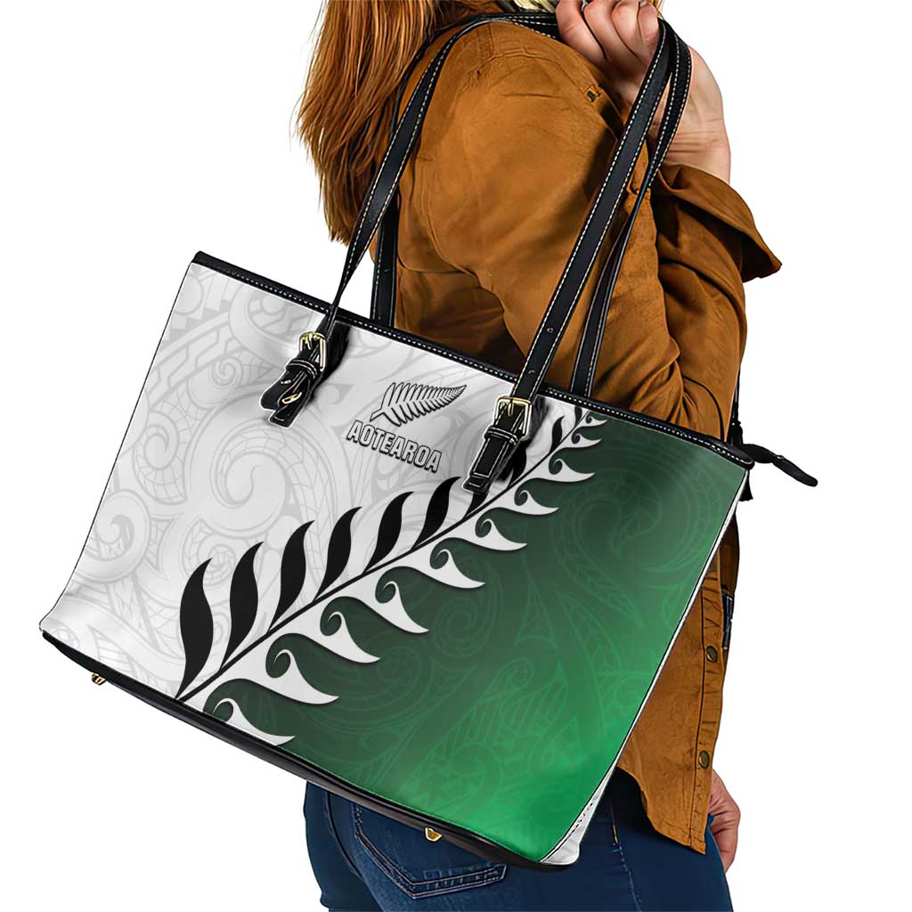 New Zealand Football Leather Tote Bag Go Aotearoa