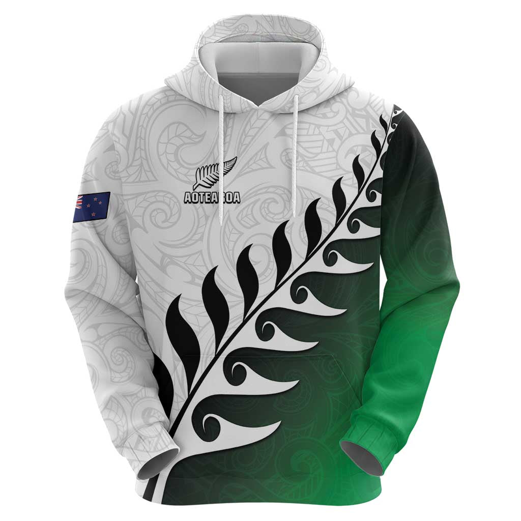 Custom New Zealand Football Zip Hoodie Go Aotearoa