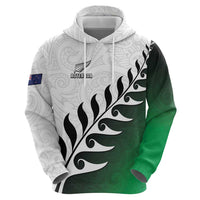 Custom New Zealand Football Zip Hoodie Go Aotearoa