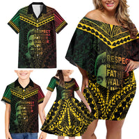 Happy Vanuatu Father Lini Day Family Matching Off Shoulder Short Dress and Hawaiian Shirt LT05 - Polynesian Pride