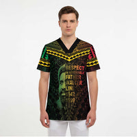 Happy Vanuatu Father Lini Day Scrub Top - Polynesian Pride