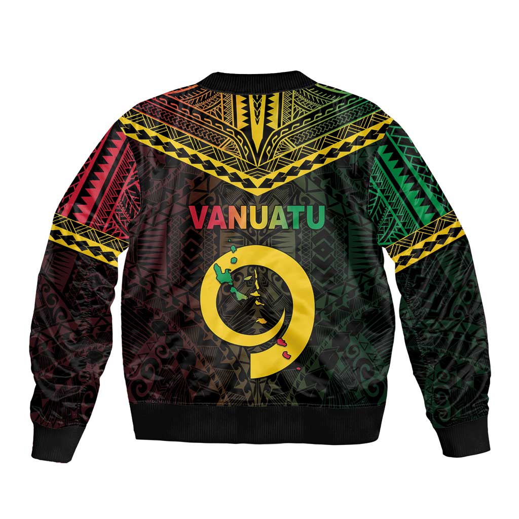 Happy Vanuatu Father Lini Day Sleeve Zip Bomber Jacket