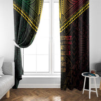 Happy Vanuatu Father Lini Day Window Curtain