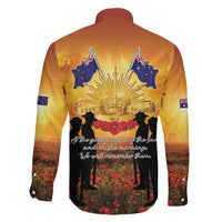 ANZAC Day Family Matching Puletasi and Hawaiian Shirt Remembrance Tribute Soldiers And Poppy Field LT05 - Polynesian Pride