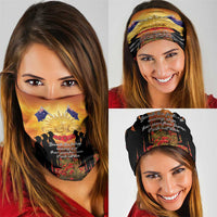 ANZAC Day Neck Gaiter Remembrance Tribute Soldiers And Poppy Field