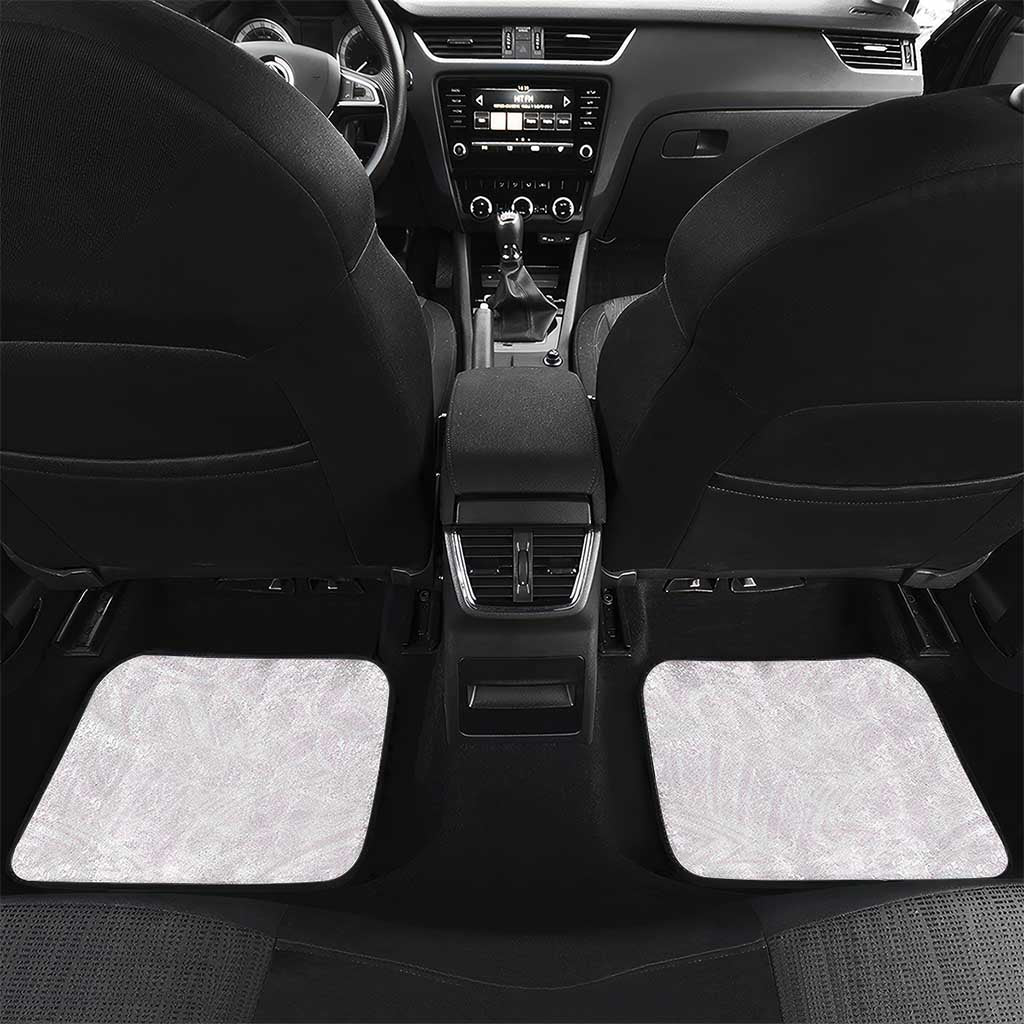 Hawaii Hibiscus Flowers Car Mats Purple Polynesian Pattern