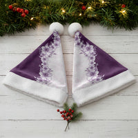 Hawaii Hibiscus Flowers Christmas Santa Hat Purple Polynesian Pattern LT05 - Polynesian Pride