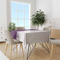 Hawaii Hibiscus Flowers Tablecloth Purple Polynesian Pattern