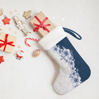 Hawaii Hibiscus Flowers Christmas Stocking Blue Polynesian Pattern LT05 - Polynesian Pride