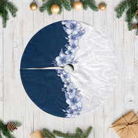 Hawaii Hibiscus Flowers Tree Skirt Blue Polynesian Pattern LT05 Casual Blue - Polynesian Pride