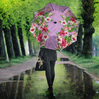 Hawaii Tropical Flowers Umbrella Lavender Polynesian Tattoo Art