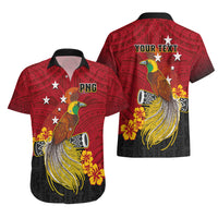 Personalized Papua New Guinea Hawaiian Shirt Bird Of Paradise Hibiscus With Motuan Pattern LT05 - Polynesian Pride