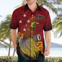 Personalized Papua New Guinea Hawaiian Shirt Bird Of Paradise Hibiscus With Motuan Pattern LT05 - Polynesian Pride