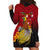 Personalized Papua New Guinea Hoodie Dress Bird Of Paradise Hibiscus With Motuan Pattern LT05 - Polynesian Pride