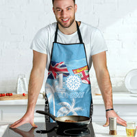 Fiji Day 2026 Apron Masi Tapa Pattern With Palm Tree LT05 - Polynesian Pride