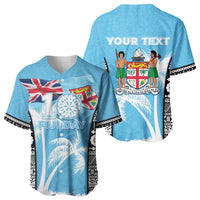 Personalised Fiji Day 2026 Baseball Jersey Masi Tapa Pattern With Palm Tree LT05 - Polynesian Pride