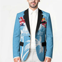 Personalised Fiji Day 2026 Blazer Masi Tapa Pattern With Palm Tree LT05 - Polynesian Pride