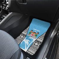 Personalised Fiji Day 2026 Car Mats Masi Tapa Pattern With Palm Tree LT05 - Polynesian Pride