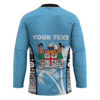 Personalised Fiji Day 2026 Hockey Jersey Masi Tapa Pattern With Palm Tree LT05 - Polynesian Pride