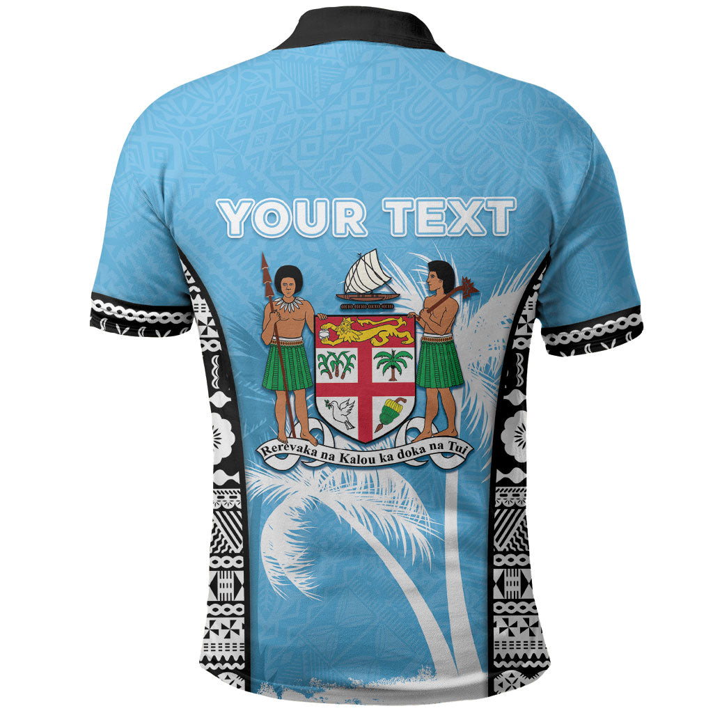 Personalised Fiji Day 2026 Polo Shirt Masi Tapa Pattern With Palm Tree LT05 - Polynesian Pride