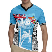 Personalised Fiji Day 2026 Rugby Jersey Masi Tapa Pattern With Palm Tree LT05 - Polynesian Pride