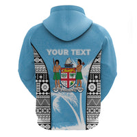 Personalised Fiji Day 2026 Zip Hoodie Masi Tapa Pattern With Palm Tree LT05 - Polynesian Pride