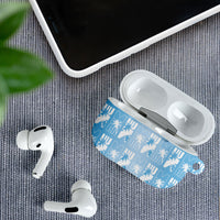Bula Fiji AirPods Case Blue Makare Masi Tapa Pattern LT05 - Polynesian Pride