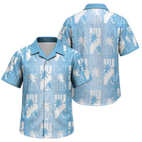 Bula Fiji Family Matching Puletasi and Hawaiian Shirt Blue Makare Masi Tapa Pattern LT05 Son's Shirt Blue - Polynesian Pride