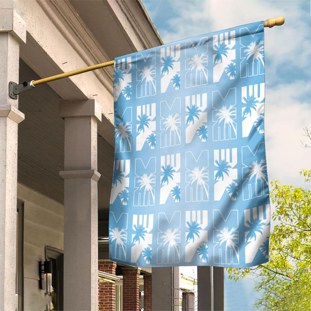 Bula Fiji Garden Flag Blue Makare Masi Tapa Pattern LT05 House Flag Blue - Polynesian Pride