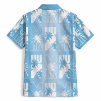 Bula Fiji Hawaiian Shirt Blue Makare Masi Tapa Pattern LT05 - Polynesian Pride