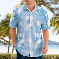 Bula Fiji Hawaiian Shirt Blue Makare Masi Tapa Pattern LT05 - Polynesian Pride